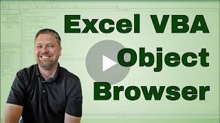 How to Use the Excel VBA Object Browser