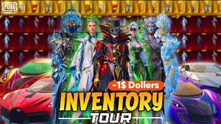 MY NOOB $0 INVENTORY TOUR| PUBG MOBILE