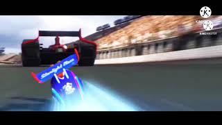 Dreamworks TURBO (2013) Indycar Crash Scene (NASCAR Version) By CARS