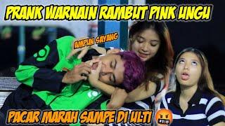 OJOL PRANK PACAR WARNAIN RAMBUT PINK UNGU‼️AUTO MARAH SAMPE DI ULTI 