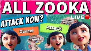 all ZOOKA solos at XP 38  LIVE RECORDED - BOOM BEACH low level gameplay/operation attack strategy