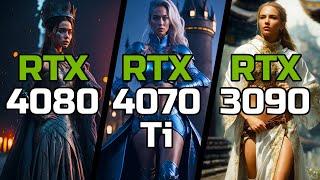RTX 4080 vs RTX 4070 Ti vs RTX 3090 - Test in 10 Games