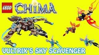 Vultrix's Sky Scavenger LEGO Legends of Chima Set 70228 Time lapse Build & Review by Kid Fox