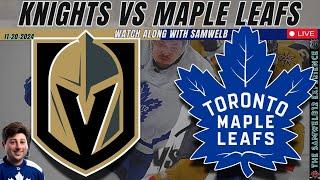 Vegas Golden Knights battle Toronto Maple Leafs | LIVE NHL Watchalong!