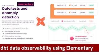 Exciting new data observability tool for dbt | dbt native | Monitor dbt runs | data quality | P1