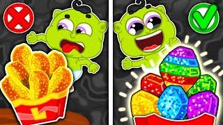 Liam Family USA | Healthy Food vs Junk Food Rainbow Nuggets | Family Kids Cartoons