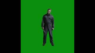 MICHAEL MYERS IN ACTIONS #animasi #shorts #free #greenscreen