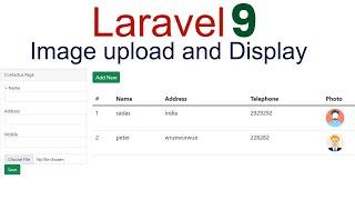 Laravel 9 image upload and display