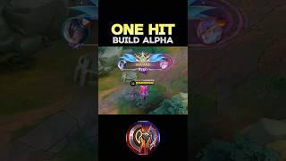  WATCH THIS - BEST BUILD ALPHA 2024(ONE HIT) ~ MLBB  #mobilelegends #onehitbuild #alpha #shorts