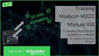 Training - M221 - M21.5 Reading real (32 bits) variables in a network