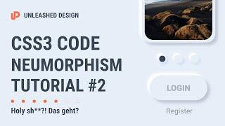  #Neumorphism / Soft UI mit CSS3 bauen! Leichter als man denkt!  [TUTORIAL]