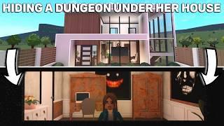 I BUILT A STRANGERS HOUSE But HID A DUNGEON UNDERNEATH In BLOXBURG