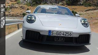 2025 Porsche 911 Carrera GTS Cabriolet | Ice Grey | Driving, Interior, Exterior (992.2 Hybrid)