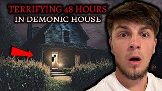 The SCARIEST Video Ever Recorded - 48 HOURS INSIDE MOST HAUNTED HOUSE (Full Movie)