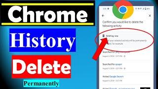 Chrome Ki History Delete Kaise Kare Mobile | How to Delete Chrome History Permanently