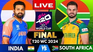  Live: India vs South Africa T20 World Cup Final Match Score | Live Cricket Match Today IND vs SA