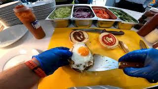 POV burgers, busy lunch service 