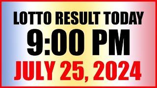 Lotto Result Today 9pm Draw July 25, 2024 Swertres Ez2 Pcso