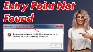 [SOLVED] How to Fix Entry Point Not Found Error (100% Working)