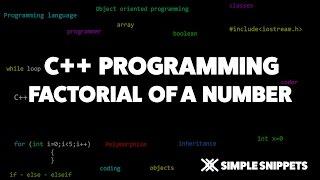 C++ program to Find Factorial of a Number usin Loop | C++ programming tutorials for beginners