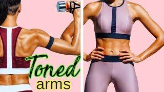 GET TONED ARMS 10 MINUTES | Weighted Arms Workout for Women- Upper Body, Triceps (VERY Effective)