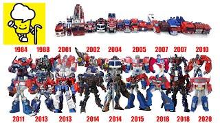 Transformers Optimus Prime Evolution History with G1 War for cybertron Cyberverse