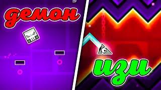 От самого легкого к самому сложному официальному уровню в Geometry dash