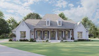 FRENCH COUNTRY HOUSE PLAN 4534-00036 WITH INTERIOR