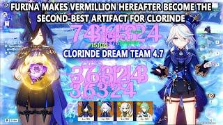 Furina Makes Vermillion Hereafter Become the Second-Best Artifact for Clorinde - Dream Team 4.7