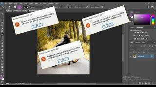 Photoshop cc error could not complete the camera Raw filter command because of a program error..