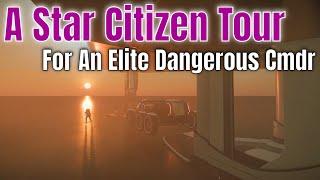 Giving An Elite Dangerous Commander A Star Citizen Tour | Sightseeing & Underwater Exploration