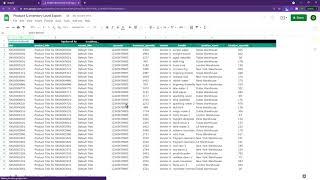 Export Product & Inventory from Shopify to Google Sheets or Excel (Customizable)