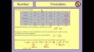 Train and Bus Timetables