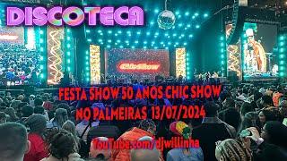 Trechos do Show de 50 Anos da Chic Show no Palmeiras nas Aventuras Musicais da Discoteca no YouTube