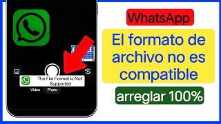 Cómo solucionar el problema de que el formato de archivo no es compatible