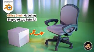 Complete Office Chair Modeling in Blender | Step-by-Step Tutorial