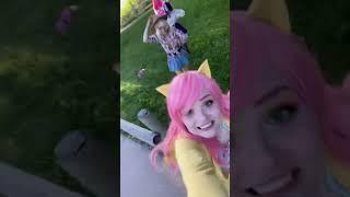 Fluttershy steals Applejack’s phone??  - My little pony cosplay 