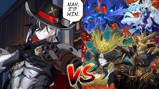 E0S1 Boothill (ALL Languages) vs Echoes of War Bosses | Honkai Star Rail 2.2