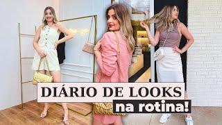 Diário de looks: Looks que uso na minha rotina! Trabalho, evento, em casa.