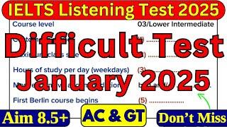 VERY HARD 4, 11, 16 & 26 JANUARY 2025 IELTS LISTENING TEST WITH ANSWERS | IELTS LISTENING | IDP BC