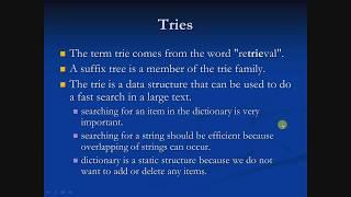 What is a TRIE || RETRIEVAL Trees