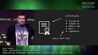 [Disobey 2023] Exploiting insecure certificate validation in TLS clients - Aapo Oksman