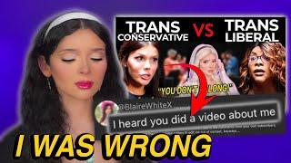 I WAS WRONG About The Trans Liberals VS Conservative Debate