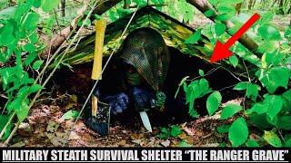 Military Stealth Survival Shelter - "The Ranger Grave!"