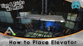 ARK Building Tips & Tricks No Mods :: How Place Elevators!!
