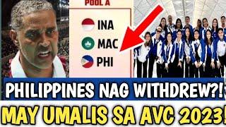 TEAM PHILIPPINES NAG WITHDREW KAYA SA AVC CUP 2023? ANONG BANSA KAYA? #avc #avccup2023 #volleyball