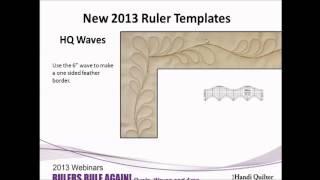 HQ Shows You How July Webinar 2013 - Rulers and Templates