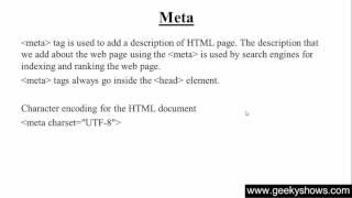 29. Meta Tag in HTML (Hindi)