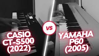 CASIO CT-S500 (2022) vs YAMAHA P60 DIGITAL PIANO (2005) SOUND COMPARISON