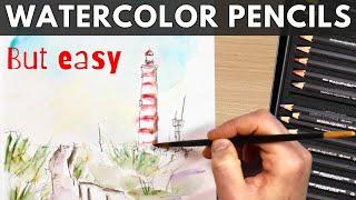 Watercolour pencils - a simple sketch